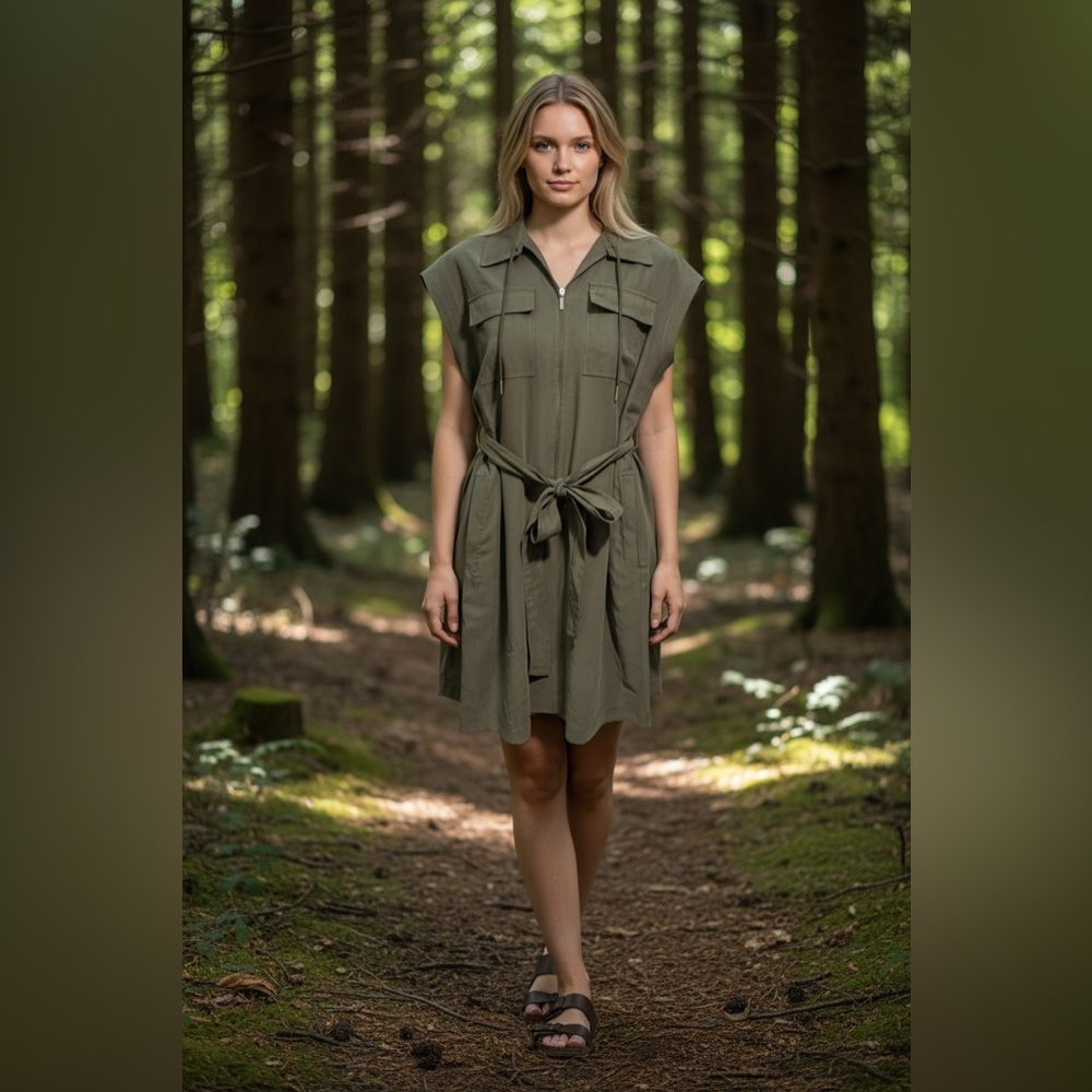 Calvin Klein Sleeveless Utility Dress